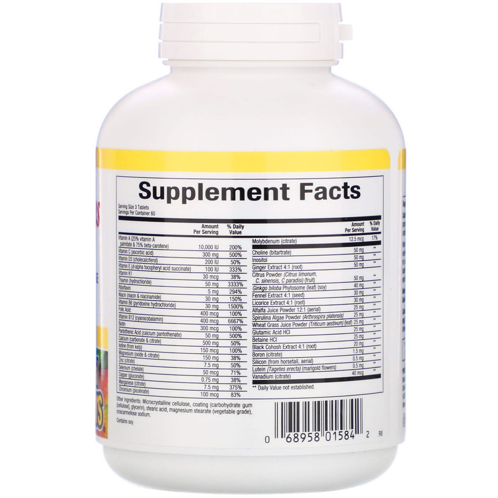 Natural Factors, Women's Plus MultiStart, 180 tabletes - Imagem 2