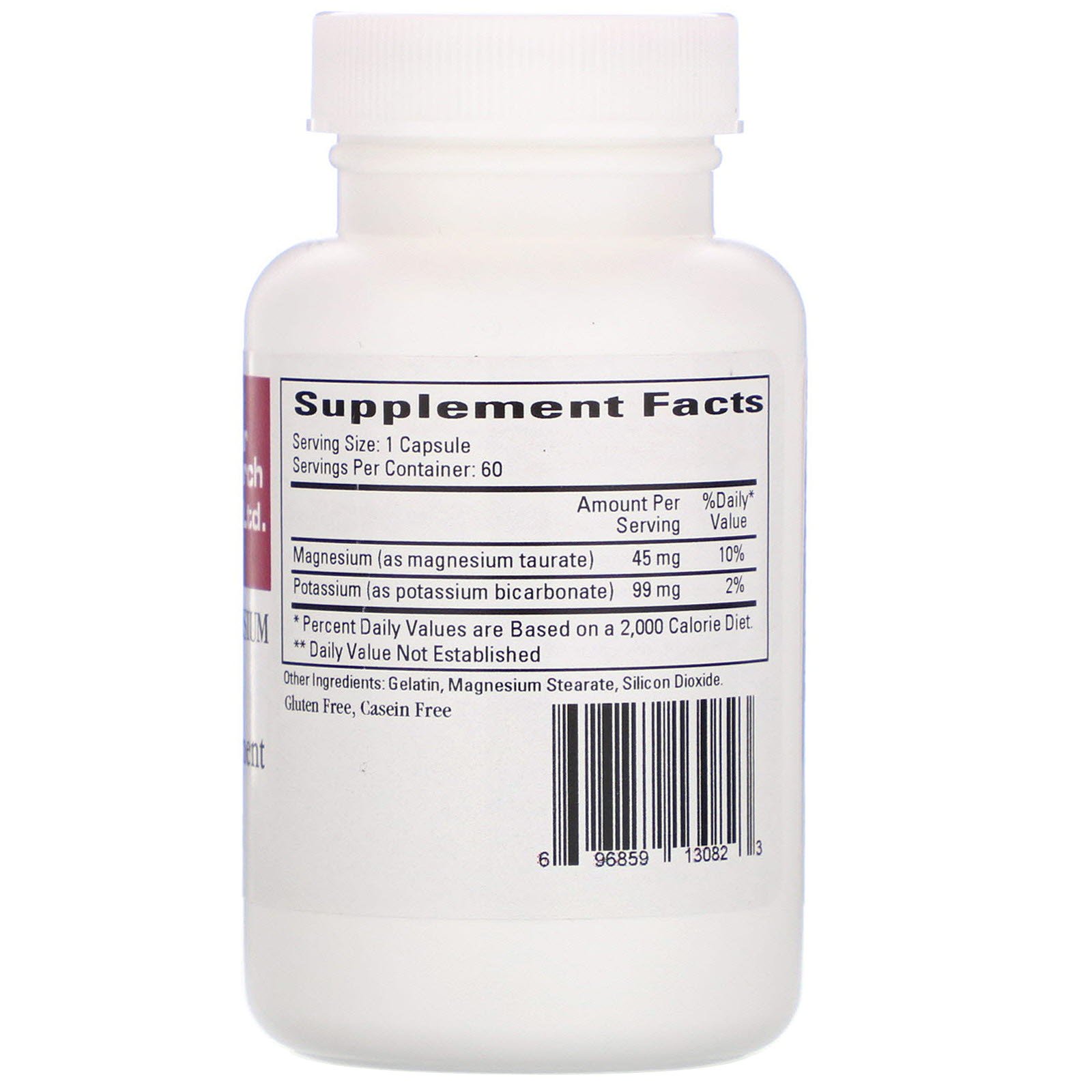 Cardiovascular Research, Potassium-Magnesium Taurate, 60 Capsules - Imagem 2