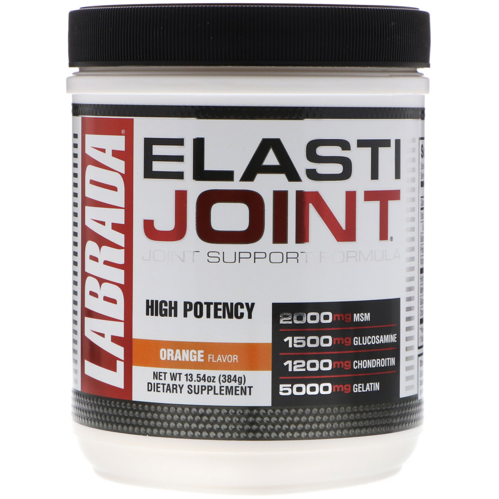 Labrada Nutrition, ElastiJoint, Fórmula de Suporte às Articulações, Sabor de Laranja, 13,54 oz (384 g)
