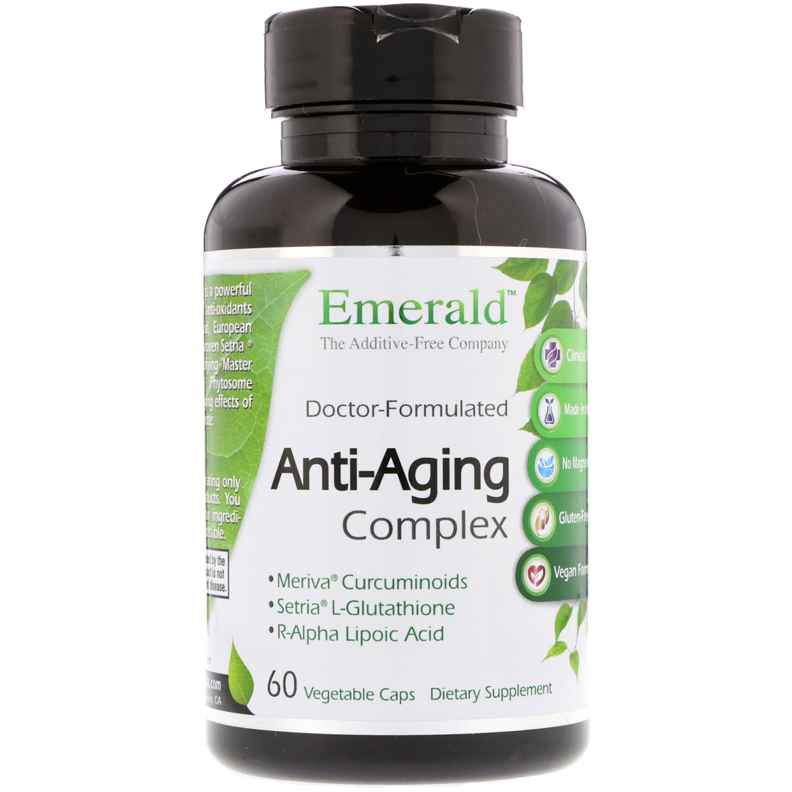 Emerald Laboratories, Complexo anti-idade, 60 cápsulas vegetais