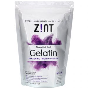 Comprar zint, grass-fed beef gelatin, thickening protein powder, 16 oz (454 g) preço no brasil gelatina suplementos nutricionais suplemento importado loja 261 online promoção -