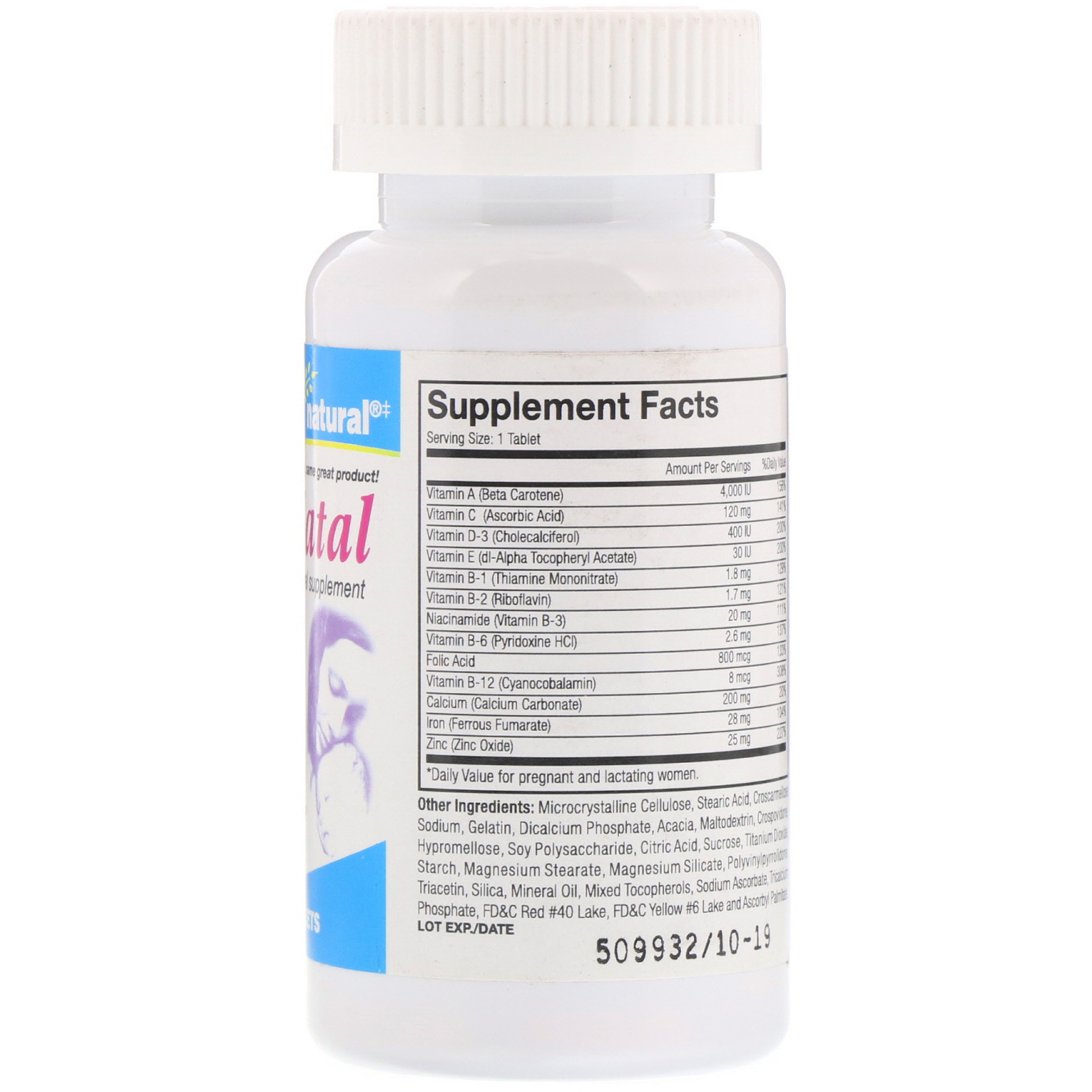 Mason Natural, MasoNatal Multivitamin / Multimineral Supplement, 100 Tablets - Imagem 2