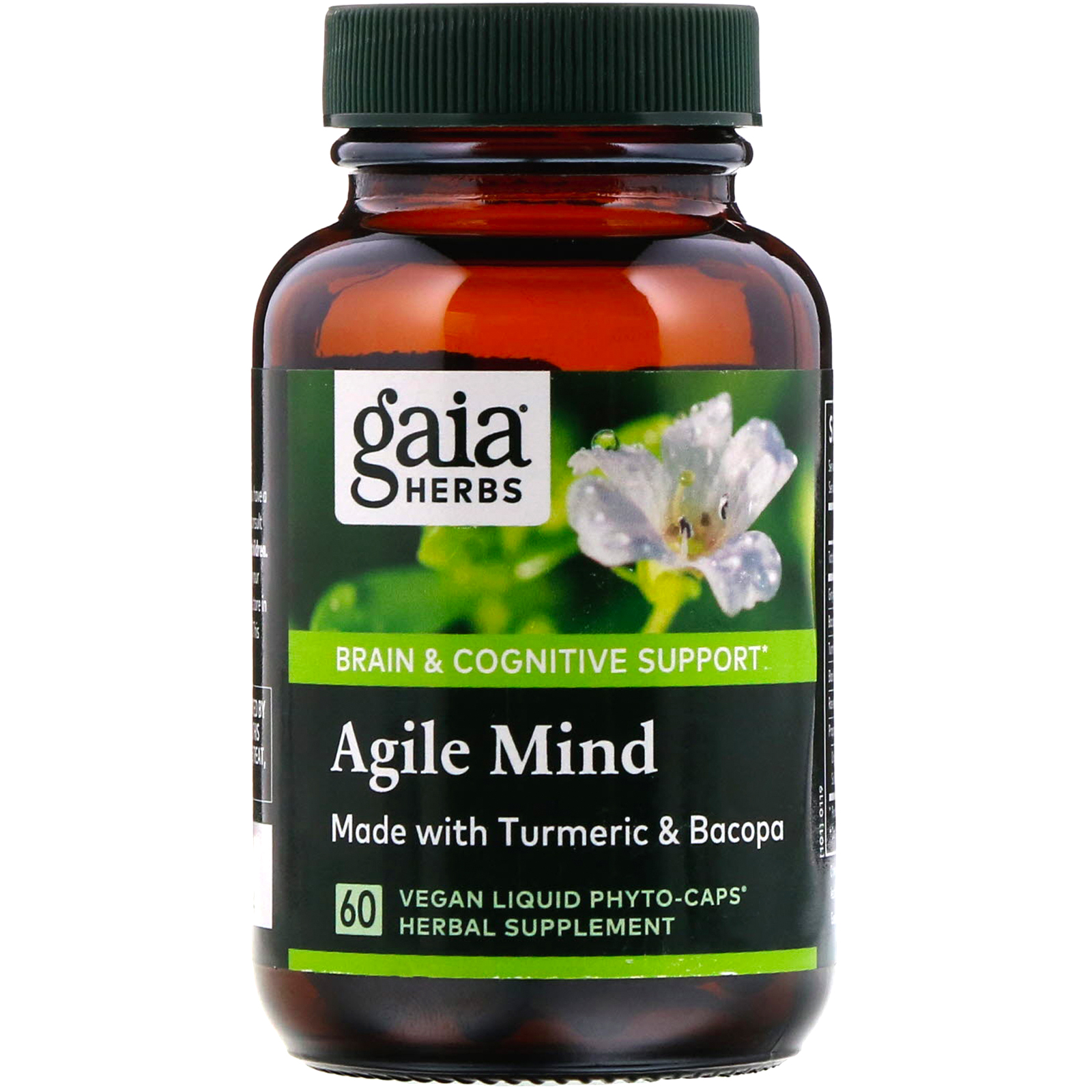 Gaia Herbs, Mente Ágil, 60 Phyto-Caps Líquidas Veganas - Imagem 3