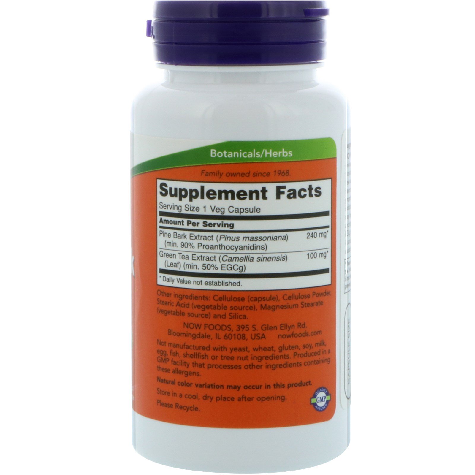 Now Foods, Extrato de Casca de Pinho, 240 mg, 90 Cápsulas Vegetarianas - Imagem 2