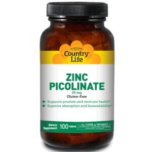 Comprar country life, picolinato de zinco, 25 mg, 100 comprimidos preço no brasil vitaminas e minerais zinco suplemento importado loja 295 online promoção -