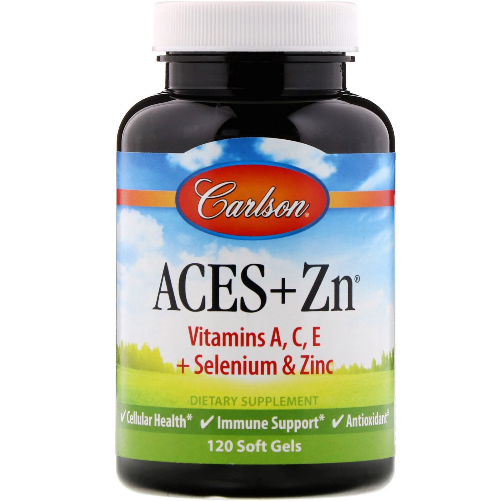 Carlson Labs, Aces + Zn, 120 Cápsulas Softgel