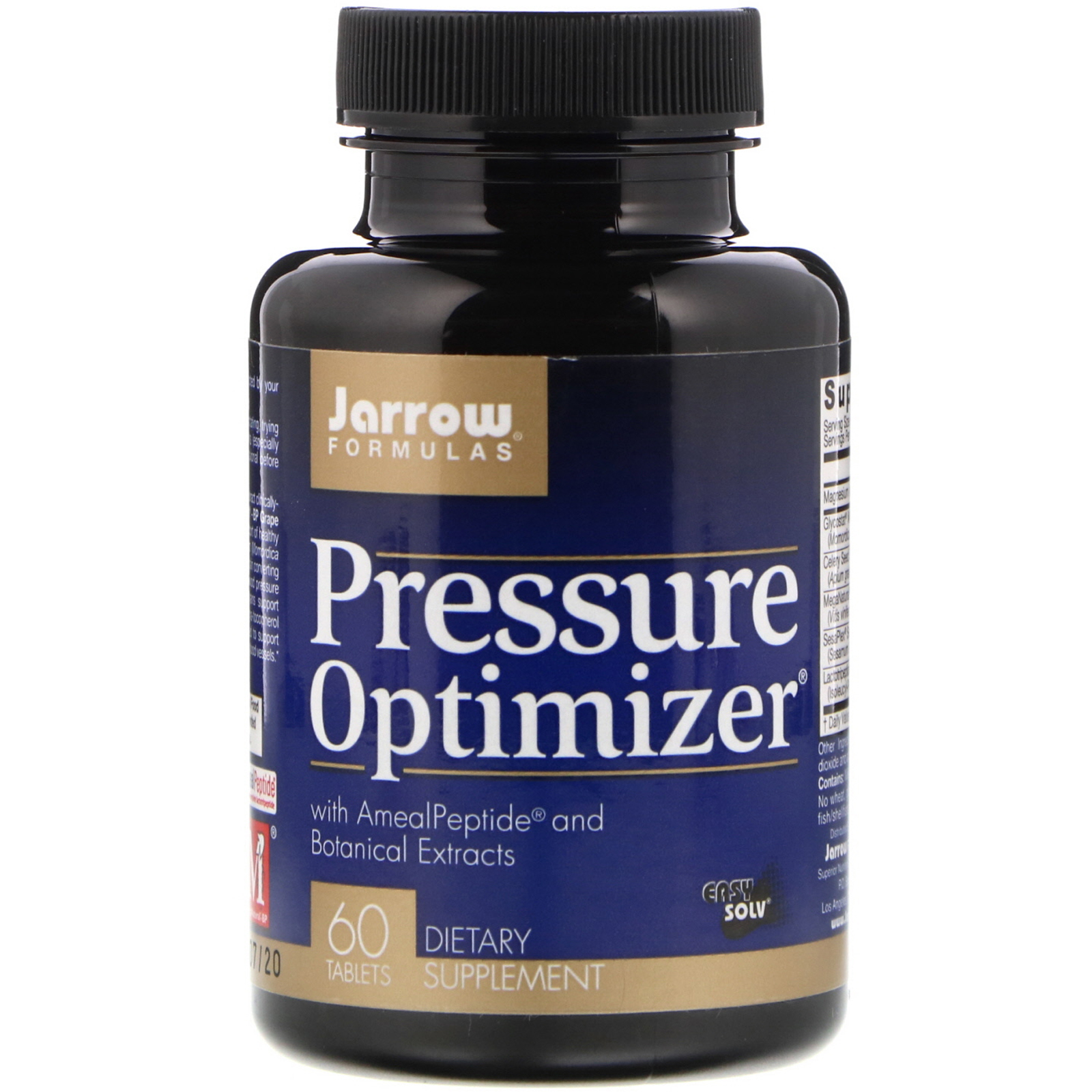 Jarrow Formulas, Pressure Optimizer, 60 Comprimidos
