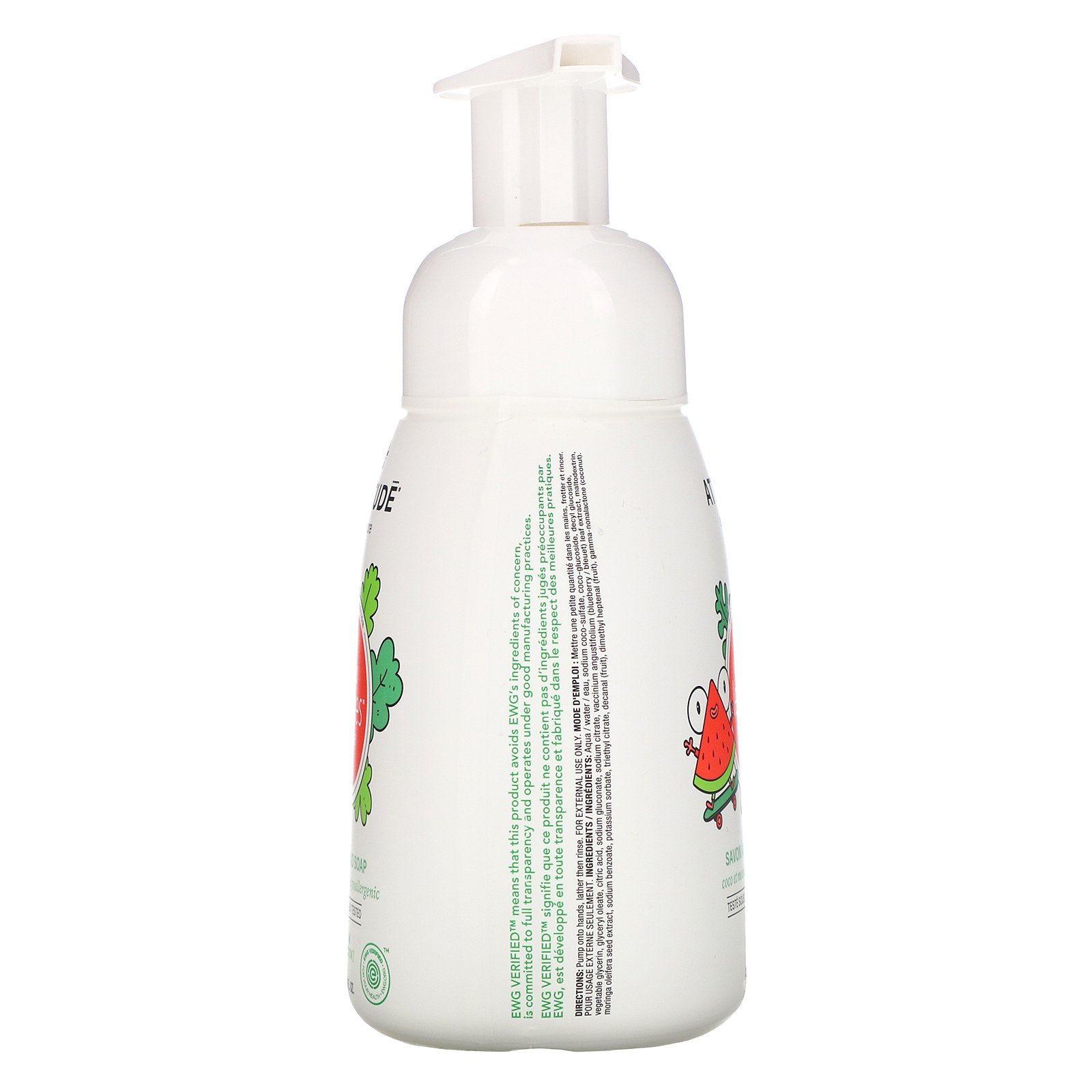 ATTITUDE, Little Leaves Science, Sabonete Espumante, Melancia e Coco, 10 fl oz (295 ml) - Imagem 2