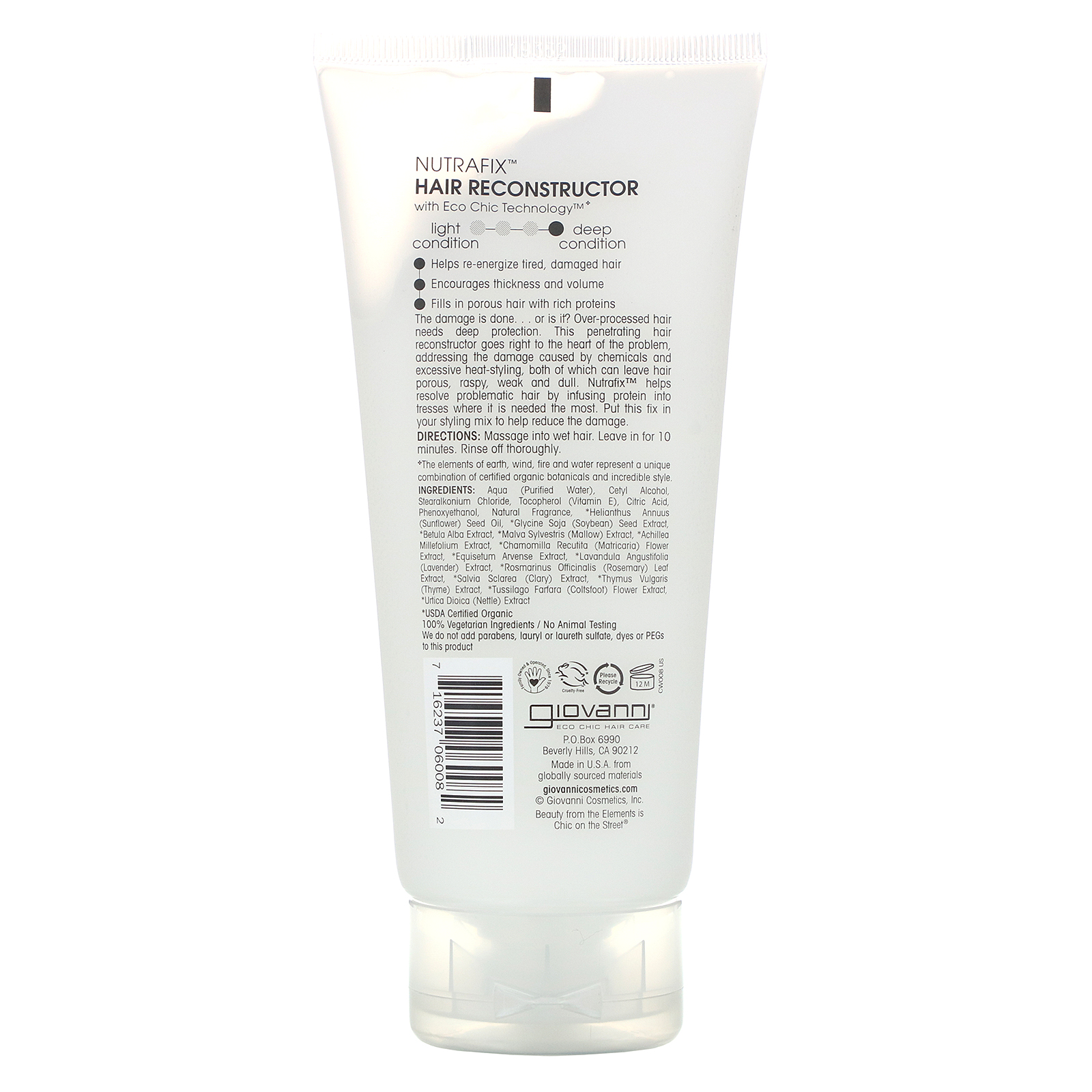Giovanni, Reconstrutor Capilar Nutrafix, 200 ml (6,8 oz) - Imagem 2