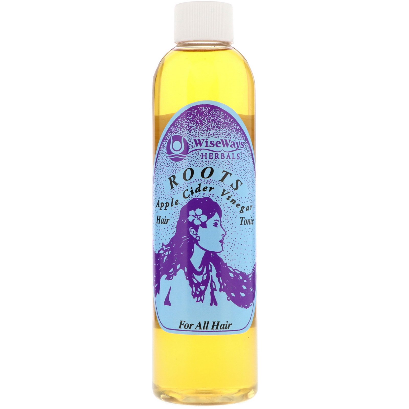 WiseWays Herbals, Raízes, Tônico de Vinagre de Sidra para o Cabelo, Para Todo Tipo de Cabelo, 8 oz (236 ml)