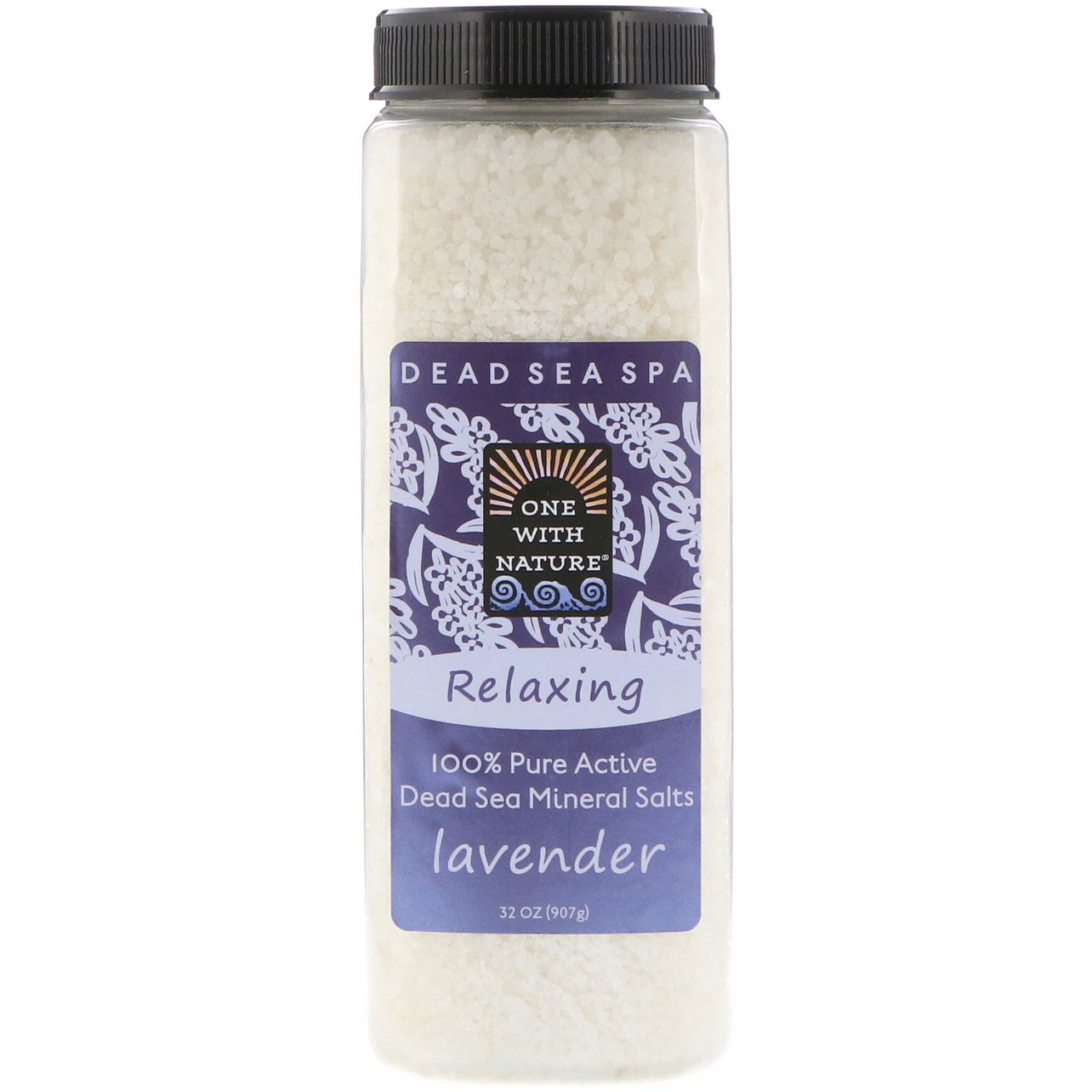 One with Nature, Sais Minerais do Mar Morto, Lavanda, 907 g (32 oz)
