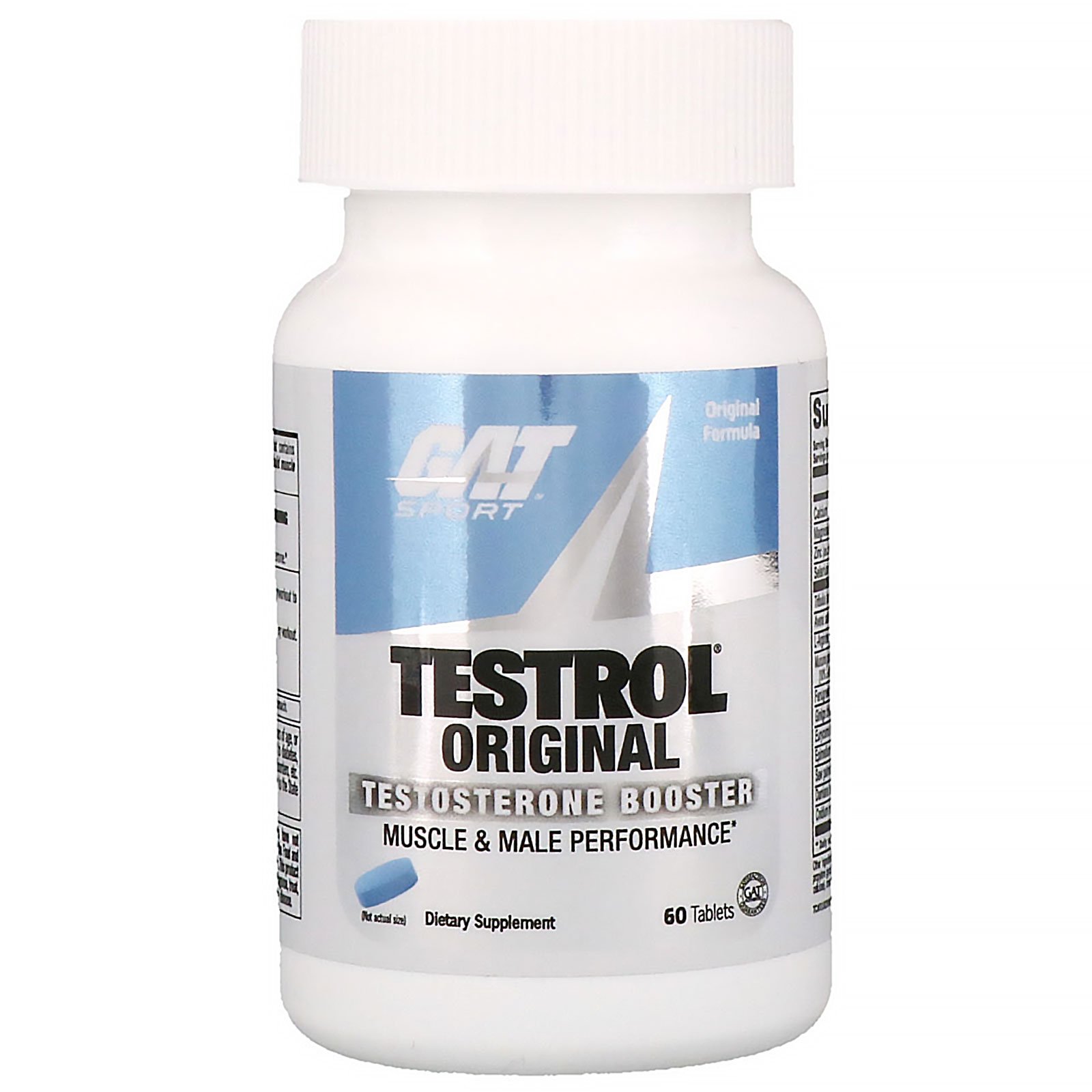 GAT, Testrol, Elevador de Testosterona, 60 Tabletes - Imagem 3