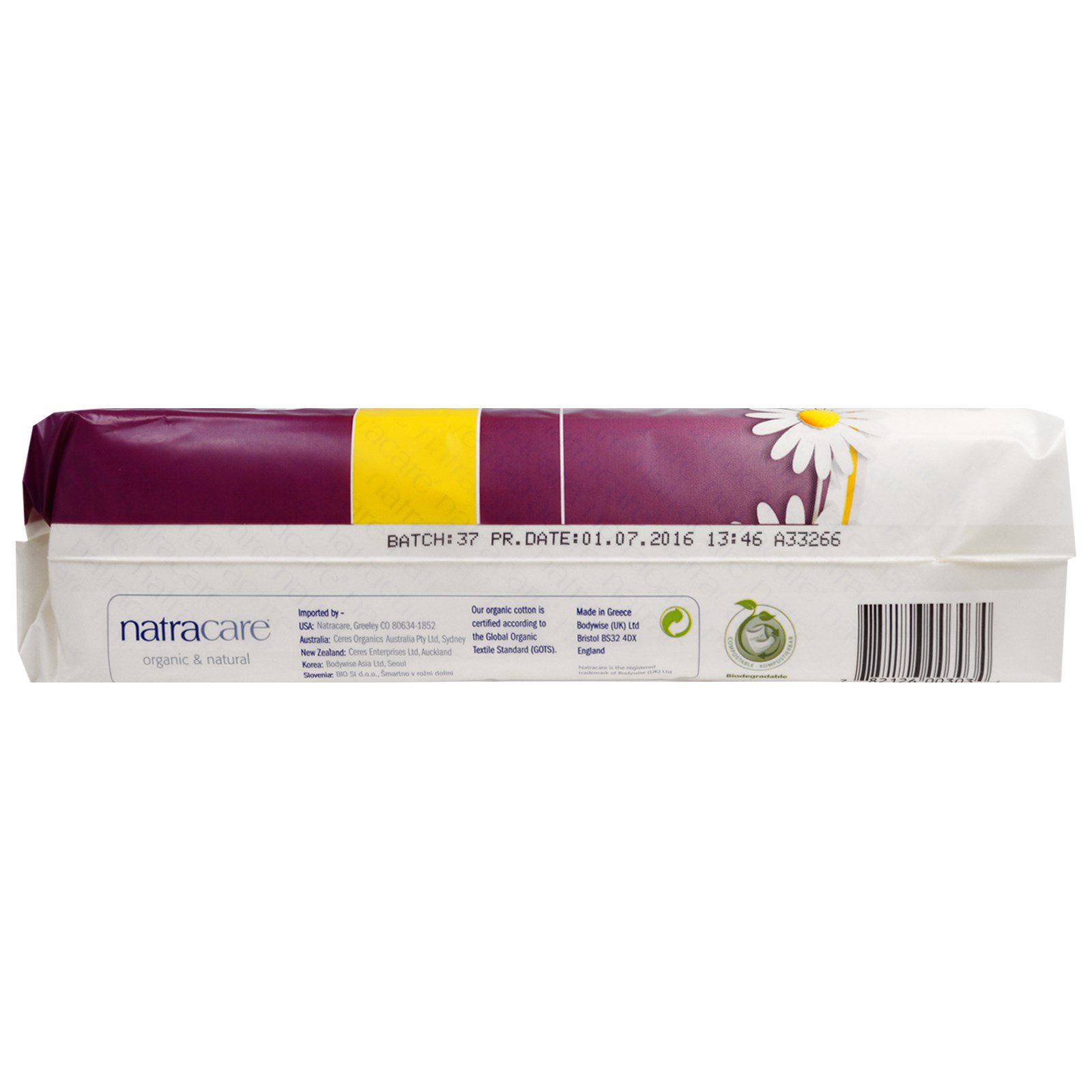 Natracare, Orgânico e Pastilhas Naturais Maxi, 12 Super Pastilhas - Imagem 3