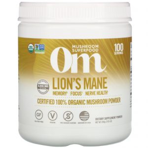 Comprar organic mushroom nutrition, lion's mane, certified 100% organic mushroom powder, 7. 05 oz (200 g) preço no brasil cogumelos suplementos nutricionais suplemento importado loja 301 online promoção -