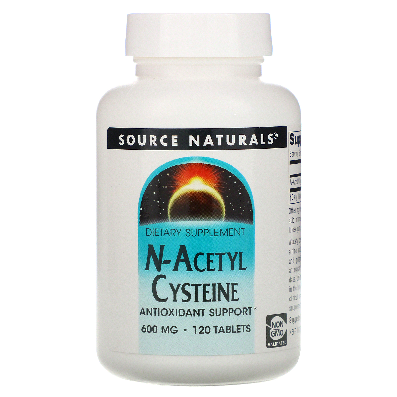 Source Naturals, N-Acetilcisteína, 600 mg, 120 Comprimidos