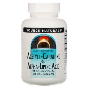 Comprar source naturals, acetyl l-carnitine & alpha lipoic acid, 60 tablets preço no brasil acetil l-carnitina suplementos nutricionais suplemento importado loja 281 online promoção -