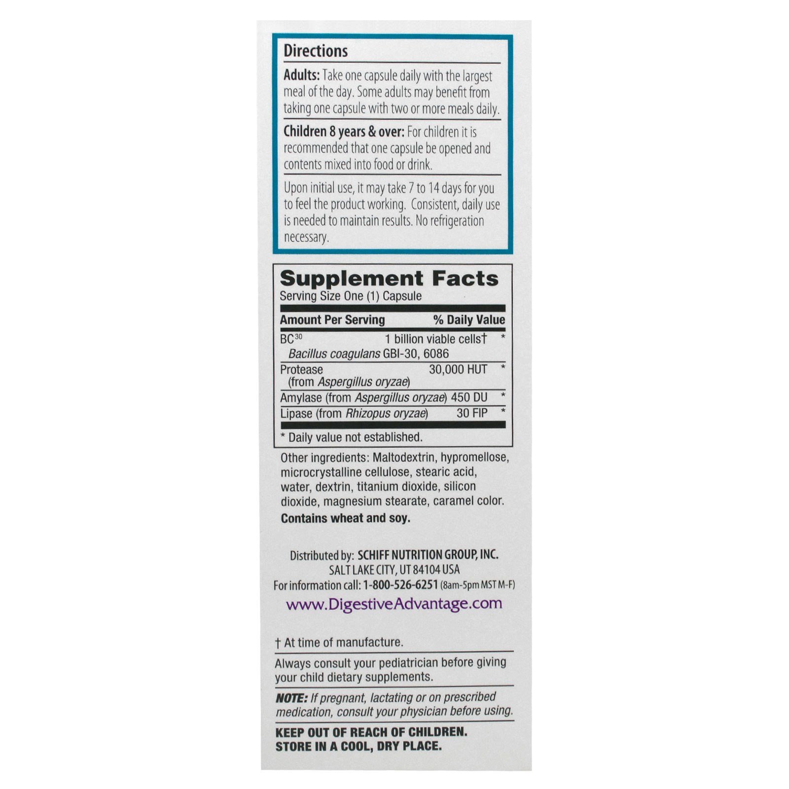 Schiff, Vantagem Digestiva, Apoio Intestino Intensivo, 96 cápsulas - Imagem 2