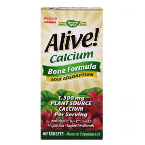 Comprar nature's way, alive! , cálcio, fórmula óssea, 1. 300 mg, 60 comprimidos preço no brasil cálcio osso tópicos de saúde suplemento importado loja 177 online promoção -