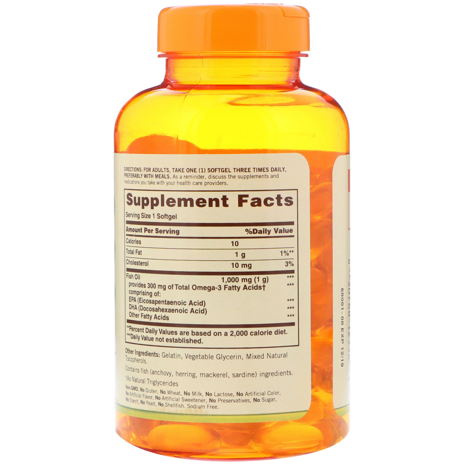 Sundown Naturals, Óleo de Peixe, 1.000 mg, 144 Cápsulas Gelatinosas - Imagem 2