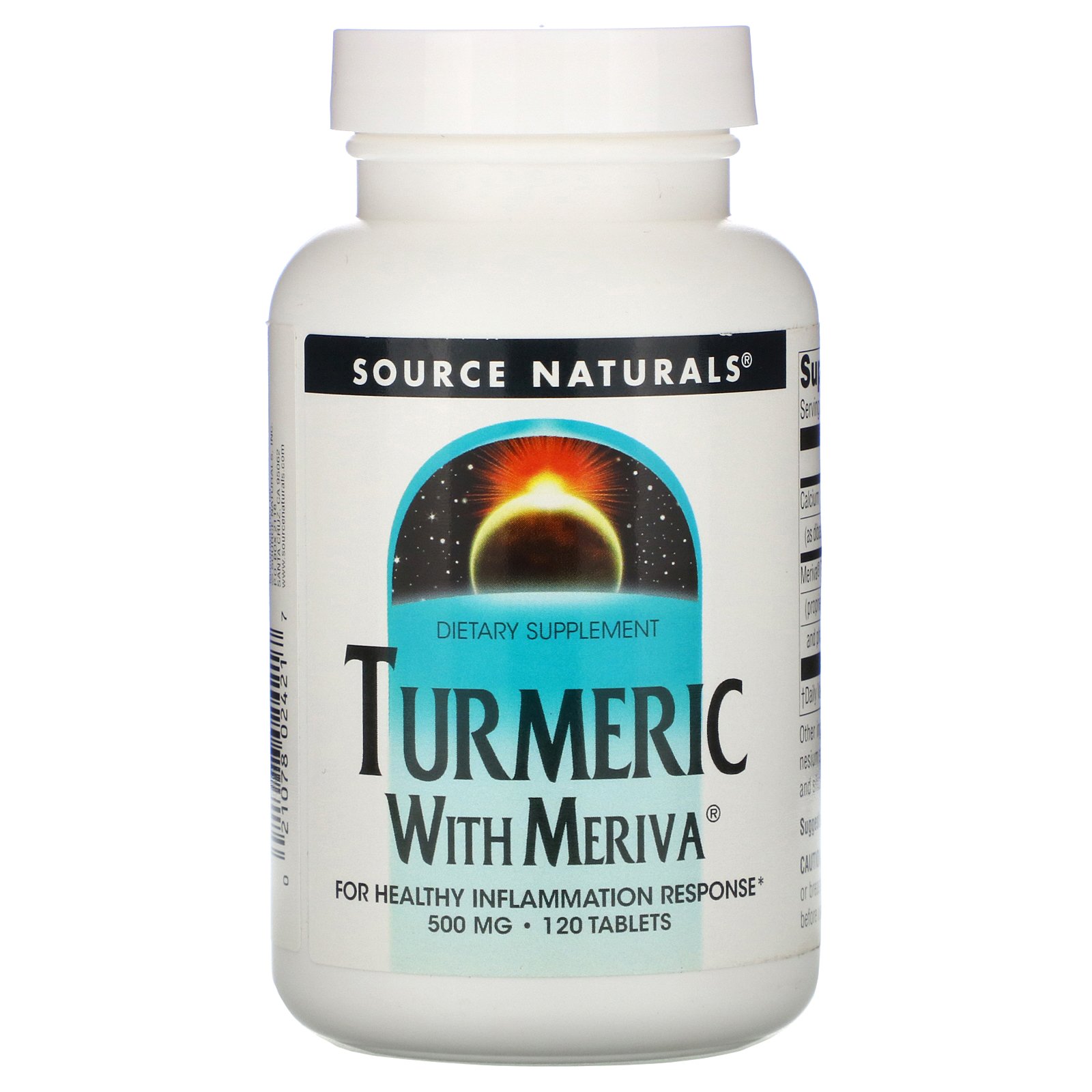Source Naturals, Complexo de Meriva Cúrcuma, 500 mg, 120 Comprimidos