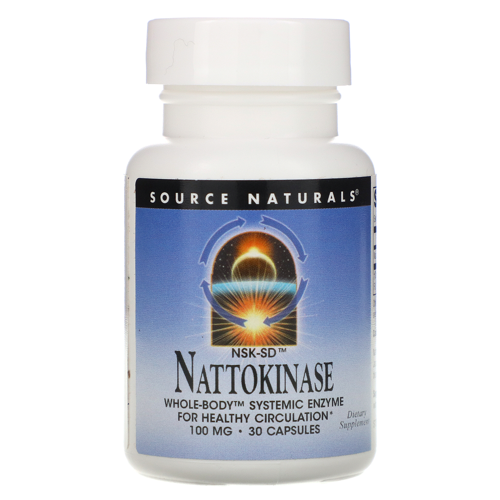 Source Naturals, NSK-SD, Nattokinase, 100 mg, 30 Cápsulas