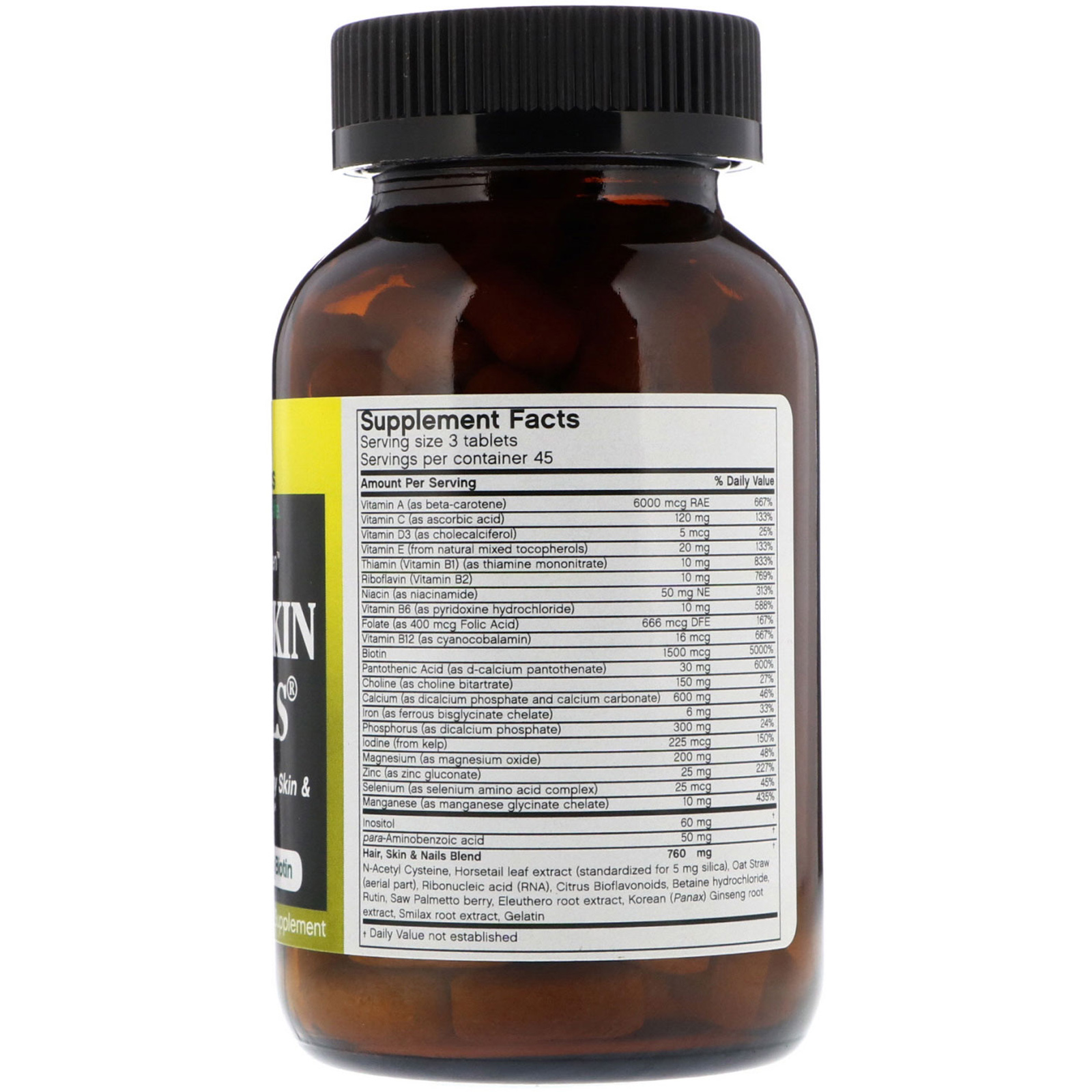 FutureBiotics, Nutrição para Homens, Hair, Skin & Nails, 135 Comprimidos - Imagem 2