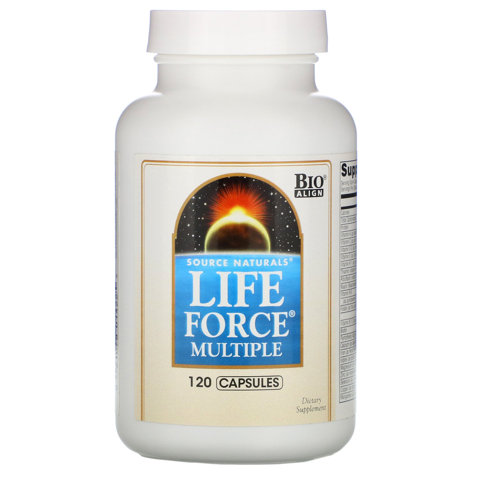 Source Naturals, Life Force Múltiplo, 120 cápsulas
