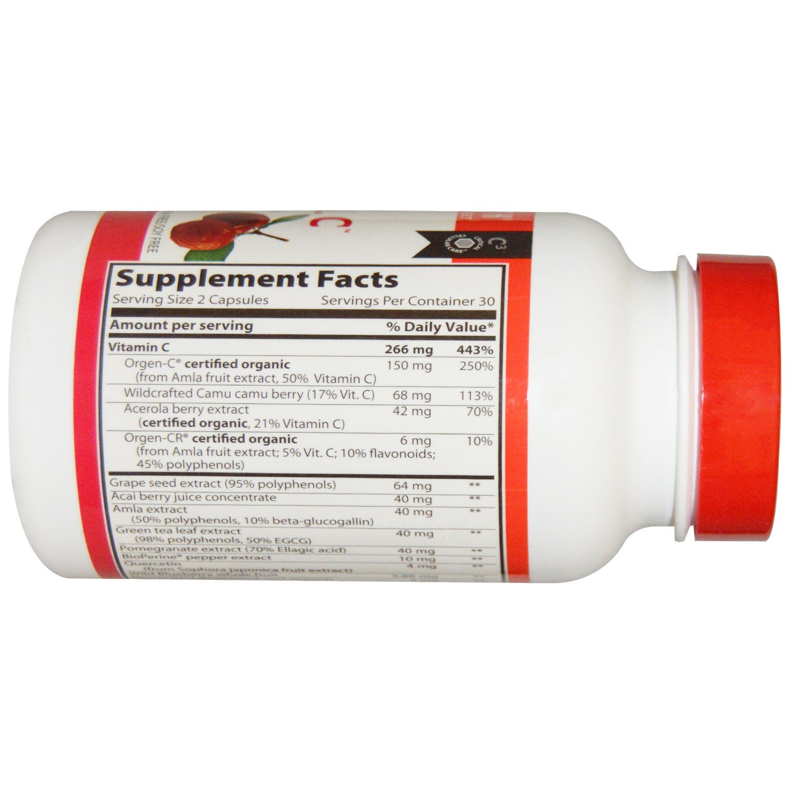 Vibrant Health, Super Natural C, Version 3.1, 60 Vegetable Capsules - Imagem 2