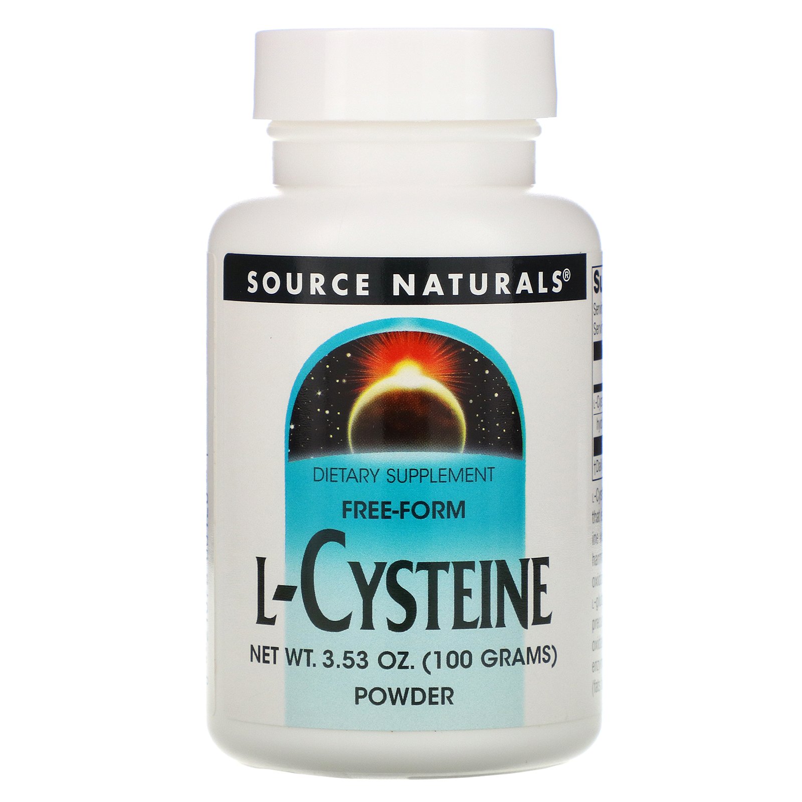 Source Naturals, L-Cisteína, 3,53 oz (100 g)