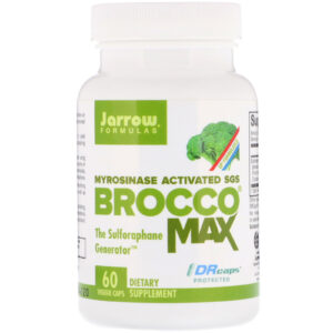 Jarrow Formulas, BroccoMax, SGS Ativado por Mirosinase, 60 Cápsulas Vegetais.