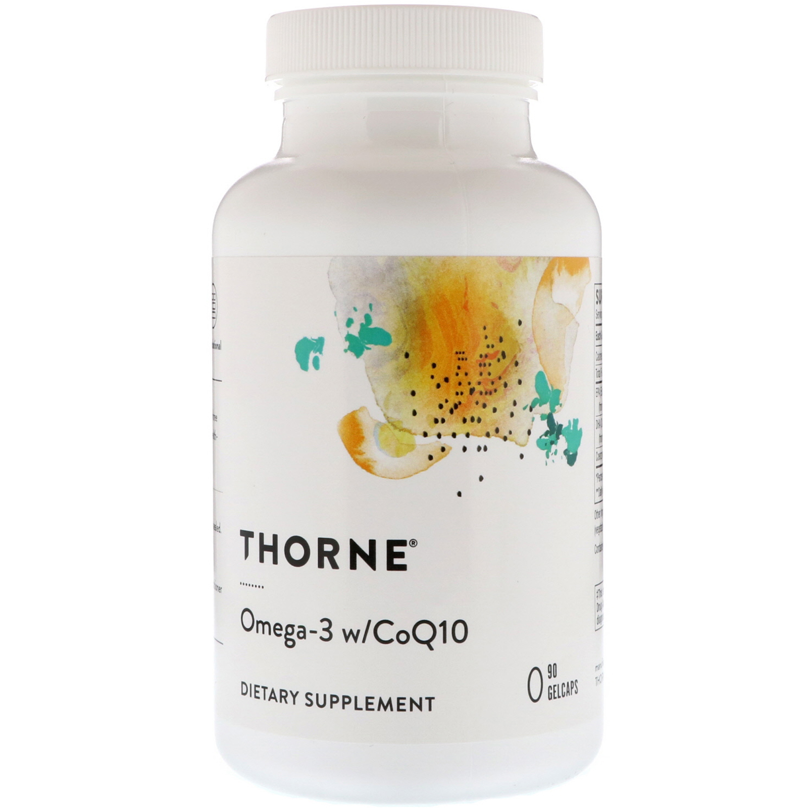 Thorne Research, Ômega-3 com CoQ10, 90 Cápsulas Gelatinosas