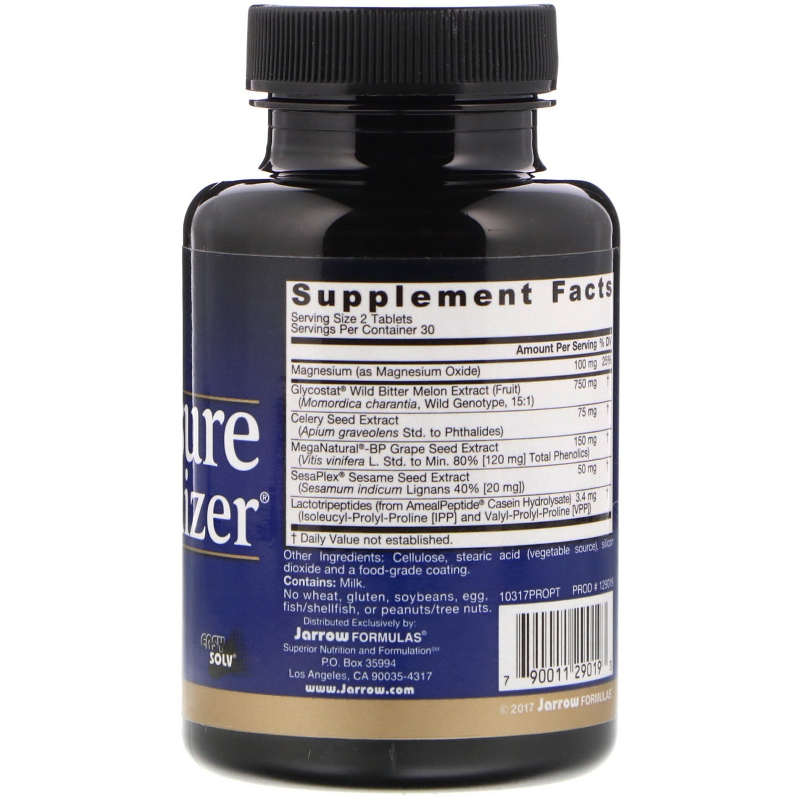 Jarrow Formulas, Pressure Optimizer, 60 Comprimidos - Imagem 2
