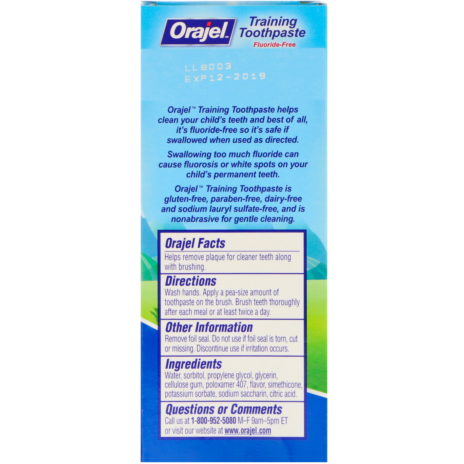 Orajel, Creme Dental de Treino Paw Patrol, Sem Flúor, Sabor Divertido de Frutas, 1,5 oz (42,5 g) - Imagem 2