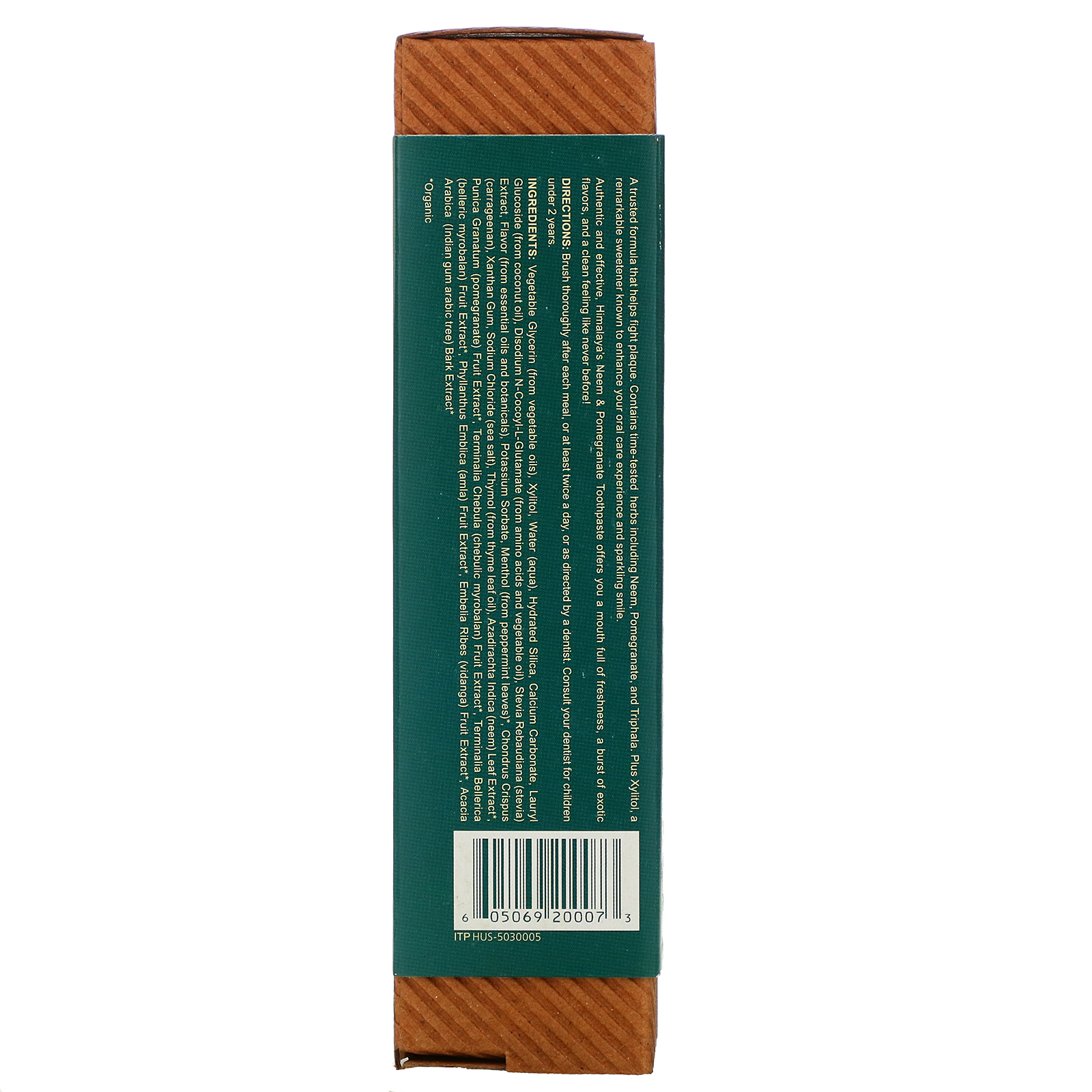 Himalaya, Botanique, Creme Dental, Neem, Romã, Sem Flúor, 150 g (5,29 oz) - Imagem 3