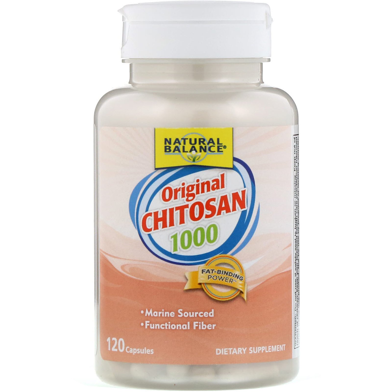 Natural Balance, Quitosana Original, 1.000 mg, 120 Cápsulas - Imagem 3
