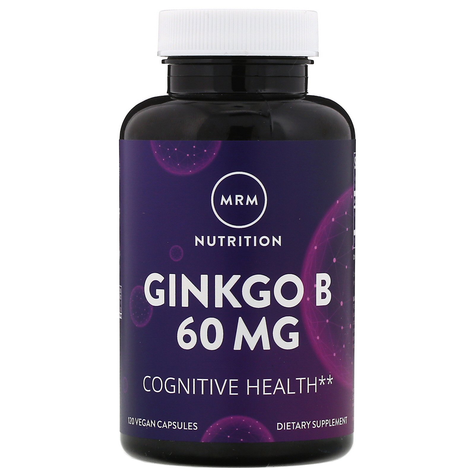 MRM, Nutrition, Ginkgo B, 60 mg, 120 Cápsulas Veganas