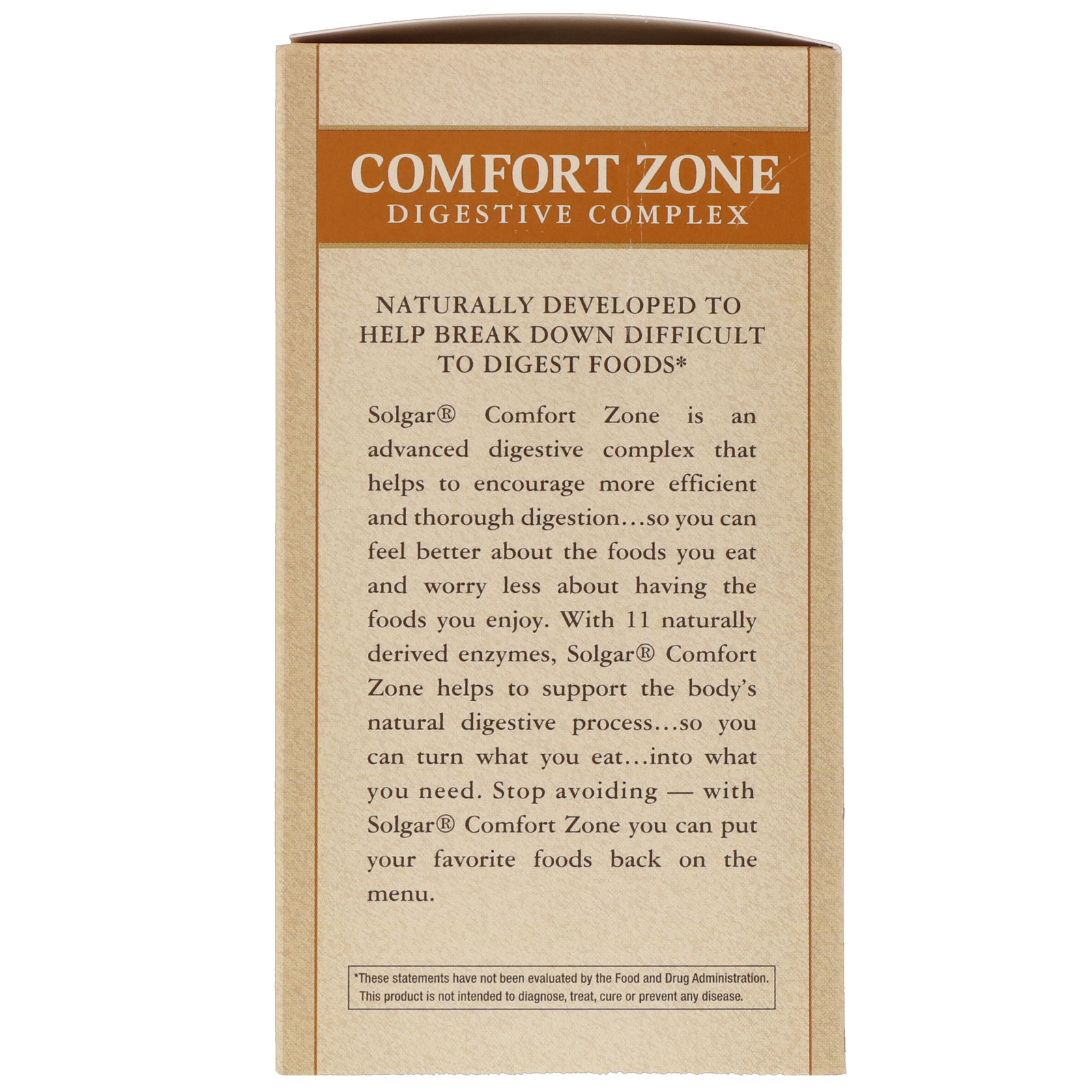 Solgar, Comfort Zone Digestive Complex, 90 Vegetable Capsules - Imagem 2