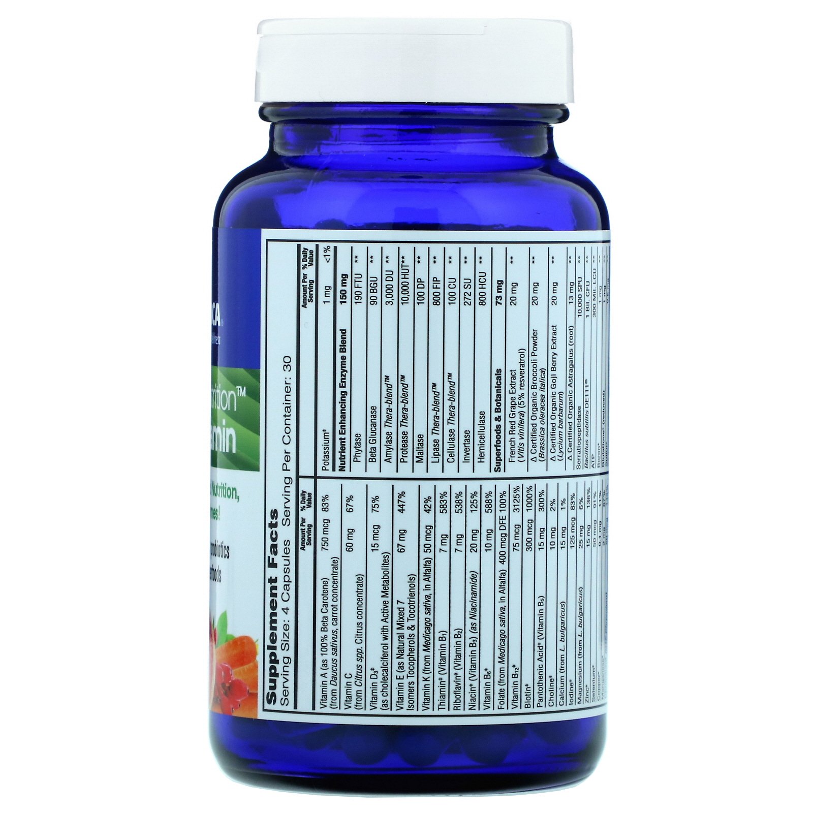 Enzymedica, Multivitamínico Enzyme Nutrition, Para Homens, 120 Cápsulas - Imagem 2