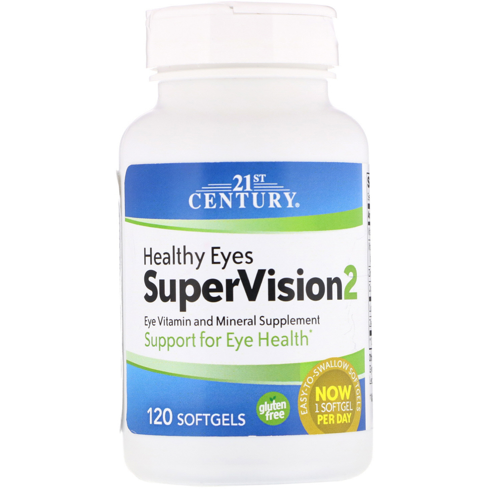 21st Century, Saúde Ocular SuperVision2, 120 Cápsulas em gel