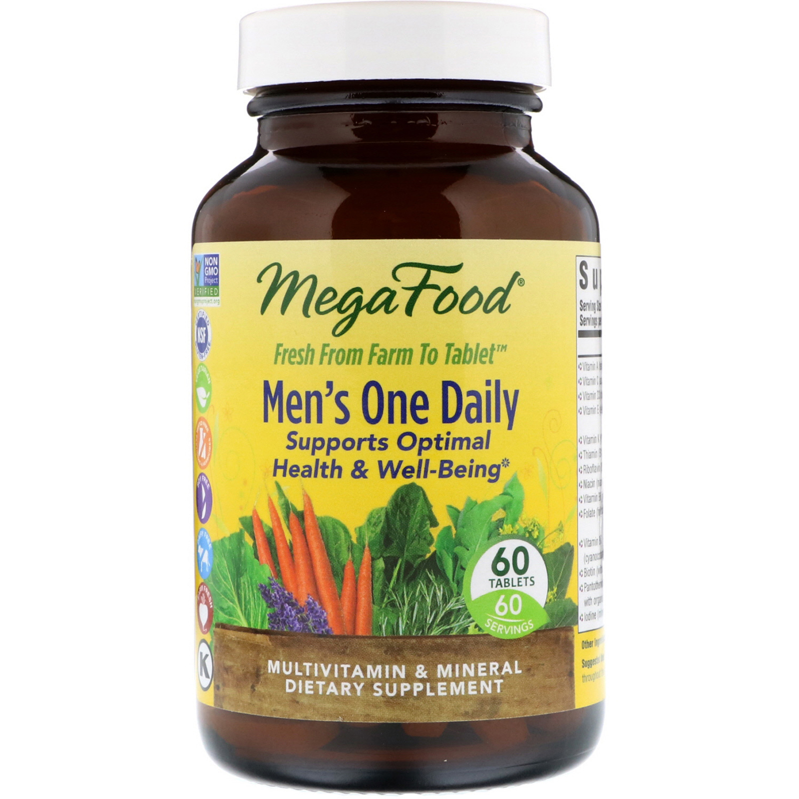 MegaFood, Diário de Homens, Sem Ferro, 60 Tabletes
