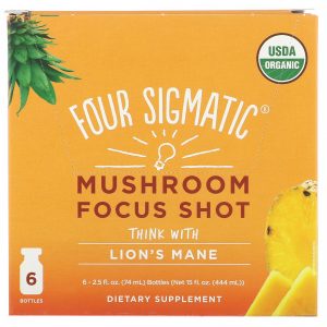 Comprar four sigmatic, mushroom focus shot, pineapple, 6 bottles, 2. 5 fl oz (74 ml) each preço no brasil cogumelos suplementos nutricionais suplemento importado loja 23 online promoção -