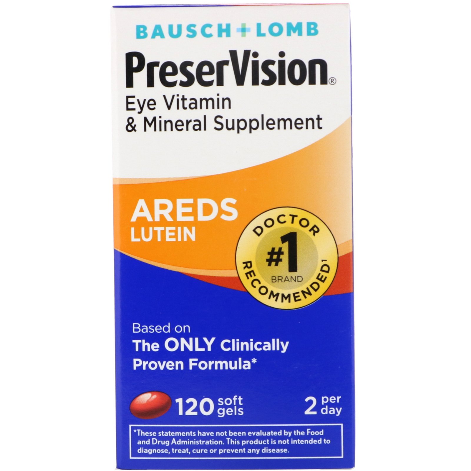Bausch & Lomb, AREDS Lutein, 120 Soft Gels - Imagem 2