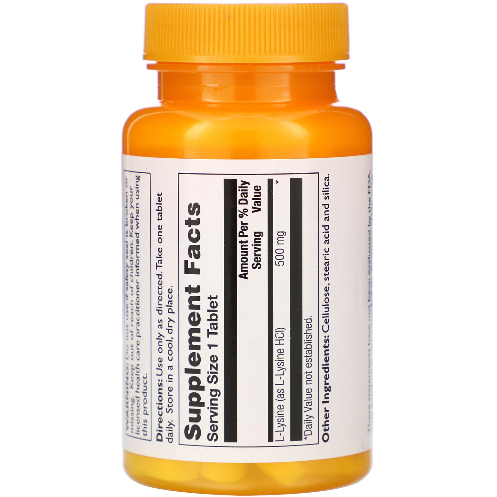 Thompson, L-Lysine, 500 mg , 60 Tablets - Imagem 2