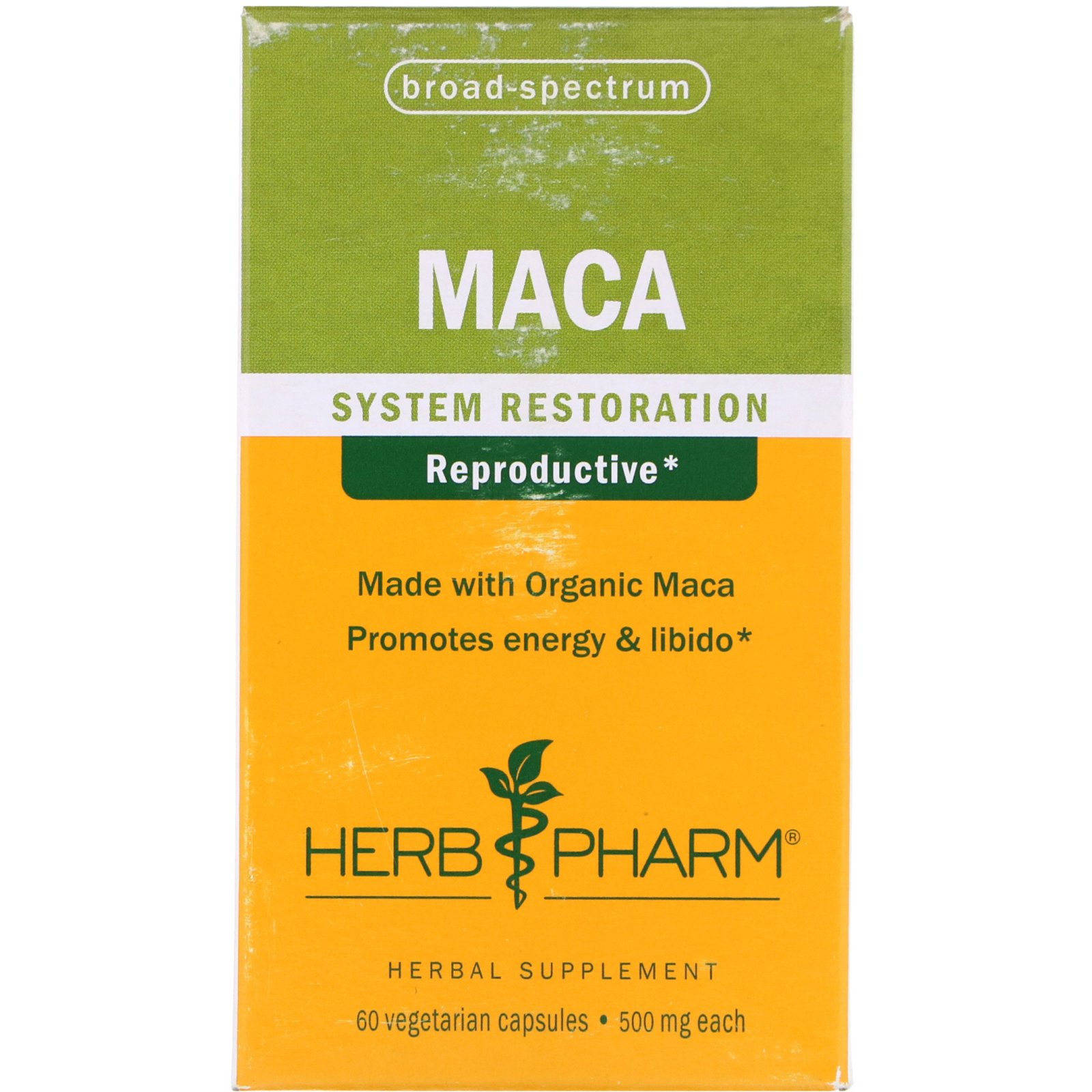 Herb Pharm, Maca, 500 mg, 60 Cápsulas Vegetais