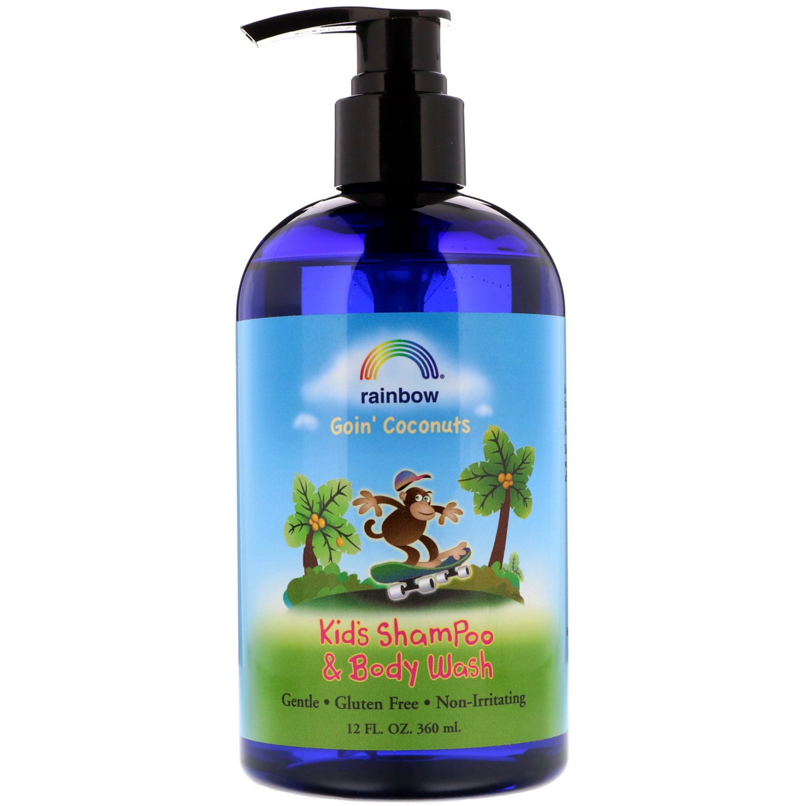 Rainbow Research, Shampoo e Body Wash Infantil, Goin' Coconuts, 12 fl oz (360 ml)