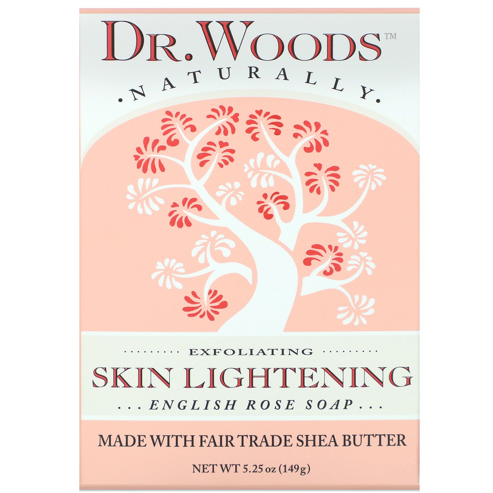 Dr. Woods, Sabonete English Rose, Clareamento da Pele, 149 g (5,25 oz)