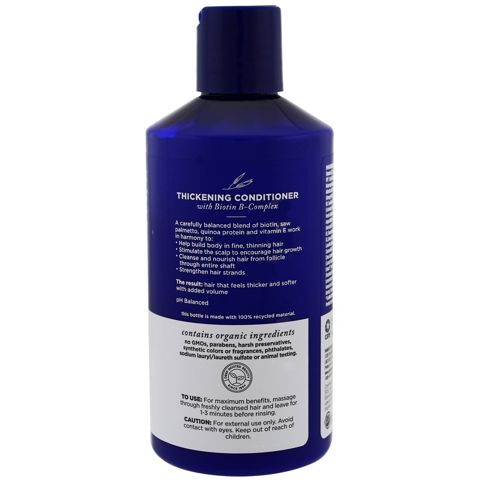 Avalon Organics, Condicionador Espessante, Tratamento com Complexo-B Biotina, 397 g (14 oz) - Imagem 3