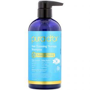Comprar pura d'or, shampoo terapêutico contra afinamento do cabelo, 16 fl oz (473 ml) preço no brasil banho & beleza cuidados com os cabelos shampoo para caspa xampu suplemento importado loja 67 online promoção -