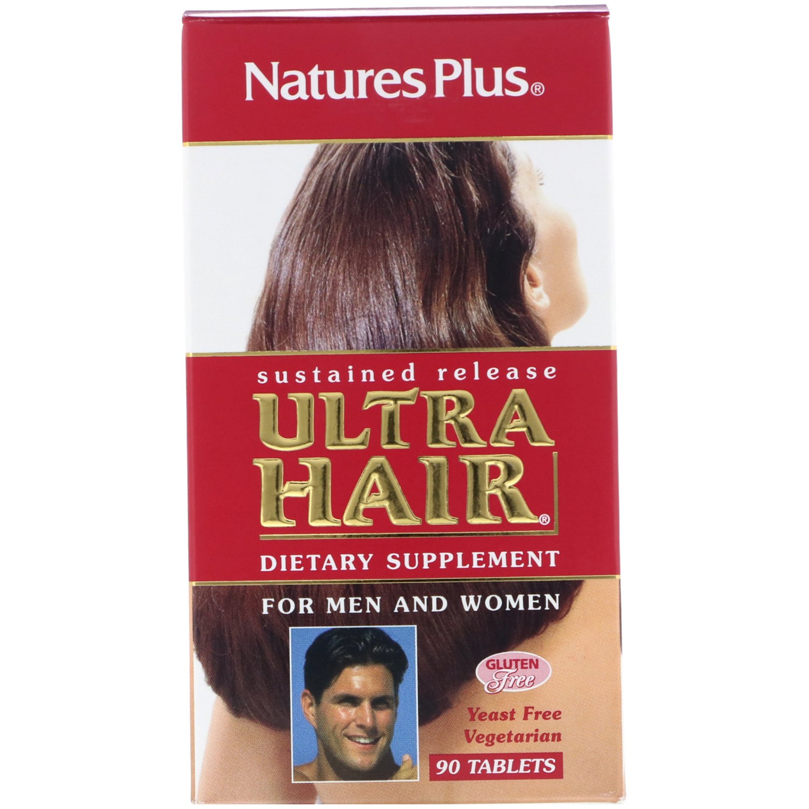 Nature's Plus, Ultra Hair, para Homens and Mulheres, 90 Comprimidos