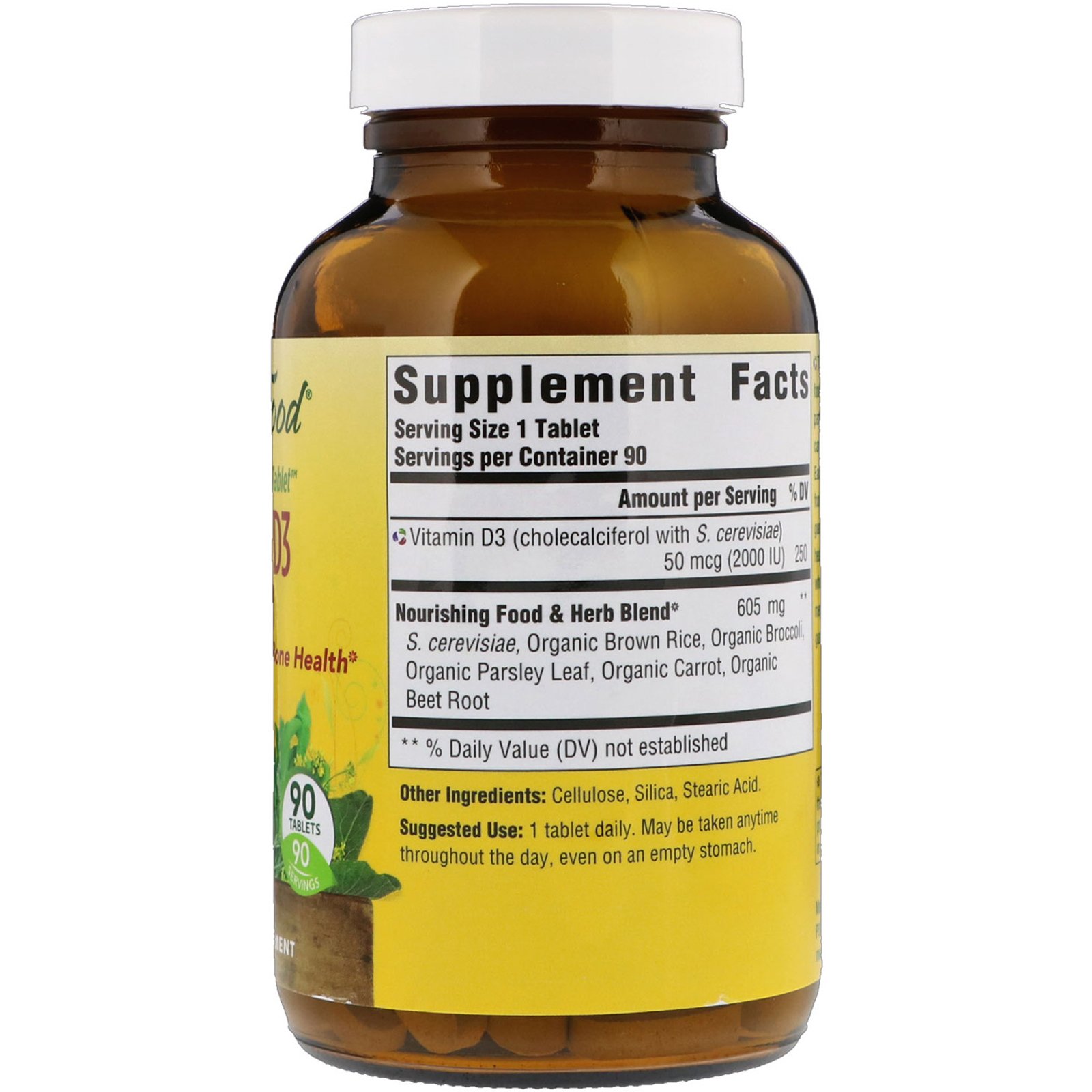 MegaFood, Vitamina D3, 2000 UI, 90 Comprimidos - Imagem 2